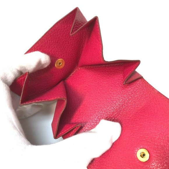 AUTHENTIC HERMES Le-Karan Yuit LE48 Coin Compartment Purse Chevre Pink - Picture 5 of 8